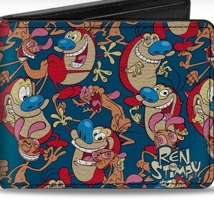 Ren & Stimpy Men's Wallet - Colorful Cartoon Design
